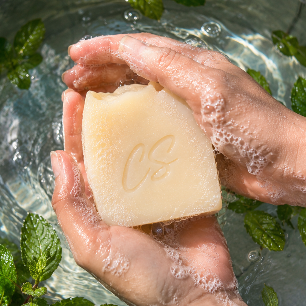 Grass-Fed Tallow & Organic Castor Oil Soap – Peppermint